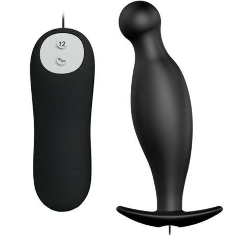 PLUG ANAL COM CONTROLE REMOTO PRETO 11.7X2.8CM