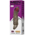 MEN EXTENSION VIBRATING COVER FOR PENIS WITH STRAP FLESH 13.5 CM