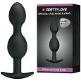PLUG ANAL BOLAS PRETO 12.5X2.8CM
