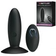 PLUG ANAL VIBRADOR COM CONTROLE REMOTO PRETO 11X3.3CM