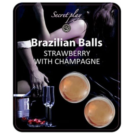 2 BOLAS BRASILEIRAS AROMA MORANGO COM CHAMPANHE | SECRETPLAY