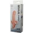 BRAVE MAN MANGA PARA PÉNIS ESTIMULADOR ANAL E CLITÓRIS CARNE 16.5 CM