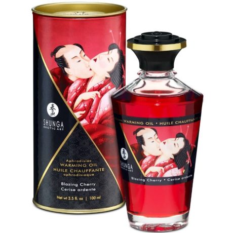 ÓLEO DE AQUECIMENTO AFRODISÍACO SABOR CEREJA 100ML | SHUNGA