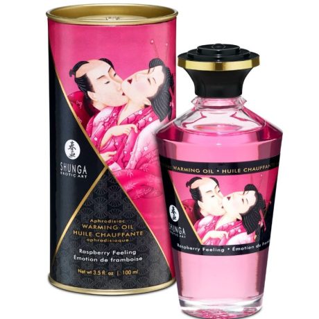 ÓLEO DE AQUECIMENTO AFRODISÍACO SABOR FRAMBOESA 100ML | SHUNGA