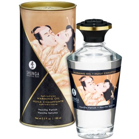 ÓLEO DE AQUECIMENTO AFRODISÍACO SABOR BAUNILHA 100ML | SHUNGA