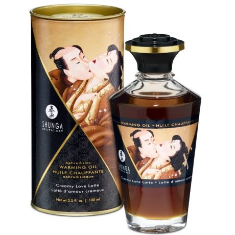 ÓLEO DE AQUECIMENTO AFRODISÍACO SABOR LATTE CREMOSO DE AMOR 100ML | SHUNGA