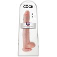 COCK KING DILDO COM BOLAS 35,6 CM – CARNE