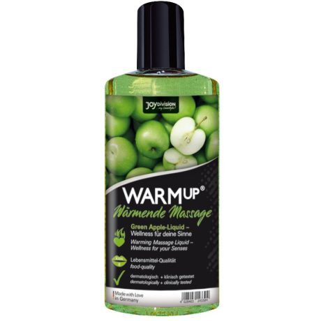 LÍQUIDO DE MASSAGEM DE AQUECIMENTO WARMUP SABOR MAÇÃ VERDE 150ML | JOYDIVISION