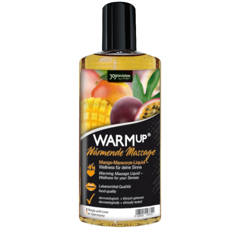 LÍQUIDO DE MASSAGEM DE AQUECIMENTO WARMUP SABOR MANGA E MARACUJÁ 150ML | JOYDIVISION