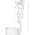 PASSION – WOMAN BS025 BODYSTOCKING ESTILO VESTIDO BLANCO TALLA ÚNICA