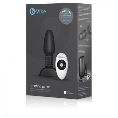 PLUG ANAL VIBRATÓRIO RIMMING PETITE PRETO 12.5X3.5CM | B-VIBE
