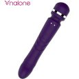 VARINHA VIBRATÓRIA E VIBRADOR YONI ROXA 23X4.2CM | NALONE