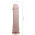 THE BIG PENIS REALISTIC AND VIBRATING DILDO FLESH 26 CM