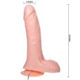 DILDO INFLÁVEL REALISTA COM VENTOSA 19.3 CM
