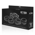 FETISH SUBMISSIVE – SET ATADURAS CAMA LUXURY CON FORRO DE NEOPRENO