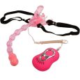 STRAP-ON COM VIBRADOR ANAL E VAGINAL BUTTERFLY ROSA | BAILE