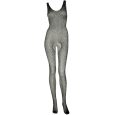 BODYSTOCKING DE REDE E BRILHOS PRETO