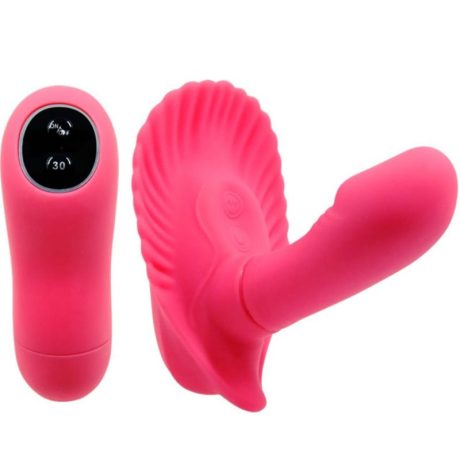 BAILE - BRAVE MAN FUNDA PENE ANAL Y CLITORIS VIBRADOR 16.5 CM NATURAL