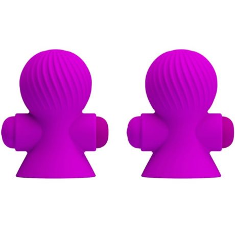PRETTY LOVE BOMBAS PARA MAMILOS 12 MODOS VIBRAÇÃO ROXO