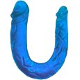 BAILE DILDO DUPLO AZUL