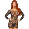 MINI VESTIDO COM MANGAS PRETO