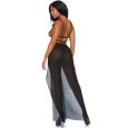 LEG AVENUE – BODYSTOCKING CON ABERTURA Y BRILLANTES T.U
