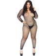 BODYSTOCKING CRYSTALIZED PRETO XL/XXL