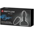 PLUG ANAL VIBRADOR INFLÁVEL MARRIEL PRETO 8X3CM