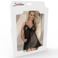 CONJUNTO GARTER PRETO L/XL