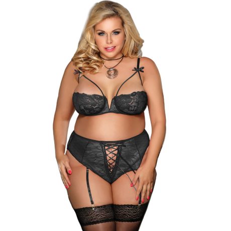CONJUNTO PRETO PLUS SIZE