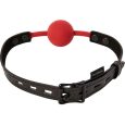 MORDAÇA COM BOLA VERMELHA/PRETA
