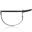 FETISH SUBMISSIVE SILICONE STRAP-ON PRETO 15CM