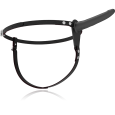 FETISH SUBMISSIVE SILICONE STRAP-ON PRETO 15CM