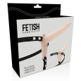 FETISH SUBMISSIVE SILICONE STRAP-ON VIBRATÓRIO CARNE 15CM