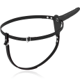 FETISH SUBMISSIVE SILICONE STRAP-ON VIBRATÓRIO PRETO 15CM