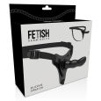 FETISH SUBMISSIVE SILICONE STRAP-ON PRETO 16CM G-SPOT