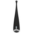 ESTIMULADOR CLITÓRIS ORGASMICO BRILLY GLAM SPOT VIBE PRETO SILICONE