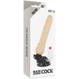 BASECOCK – VIBRADOR REALÍSTICO CONTROL REMOTO NATURAL CON TESTÍCULOS 19.5 CM -O- 4 CM