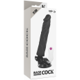 BASECOCK – VIBRADOR REALÍSTICO CONTROL REMOTO NEGRO 19 CM -O- 4 CM