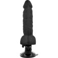 BASECOCK – VIBRADOR REALÍSTICO CONTROL REMOTO NEGRO 21 CM -O- 4 CM