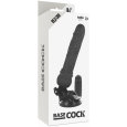 BASECOCK – VIBRADOR REALÍSTICO ARTICULABLE CONTROL REMOTO NEGRO 21 CM -O- 5 CM