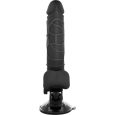 BASECOCK – VIBRADOR REALÍSTICO ARTICULABLE CONTROL REMOTO NEGRO 18.5 CM -O- 4 CM