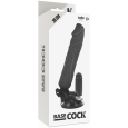 BASECOCK – VIBRADOR REALÍSTICO ARTICULABLE CONTROL REMOTO NEGRO 20 CM -O- 4.5 CM