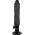BASECOCK – VIBRADOR REALÍSTICO ARTICULABLE CONTROL REMOTO NEGRO 20 CM -O- 4.5 CM
