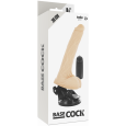 BASECOCK – VIBRADOR REALÍSTICO CONTROL REMOTO NATURAL 19.5 CM -O- 4 CM