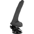 BASECOCK – VIBRADOR REALÍSTICO CONTROL REMOTO NEGRO 19.5 CM -O- 4 CM