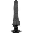BASECOCK – VIBRADOR REALÍSTICO CONTROL REMOTO NEGRO 19.5 CM -O- 4 CM