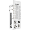 BASECOCK – VIBRADOR REALÍSTICO CONTROL REMOTO NEGRO 18.5 CM -O- 4CM