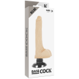 BASECOCK – VIBRADOR REALÍSTICO CONTROL REMOTO NATURAL 20 CM -O- 4 CM