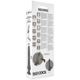 BASECOCK – VIBRADOR REALÍSTICO CONTROL REMOTO NEGRO 20 CM -O- 4 CM